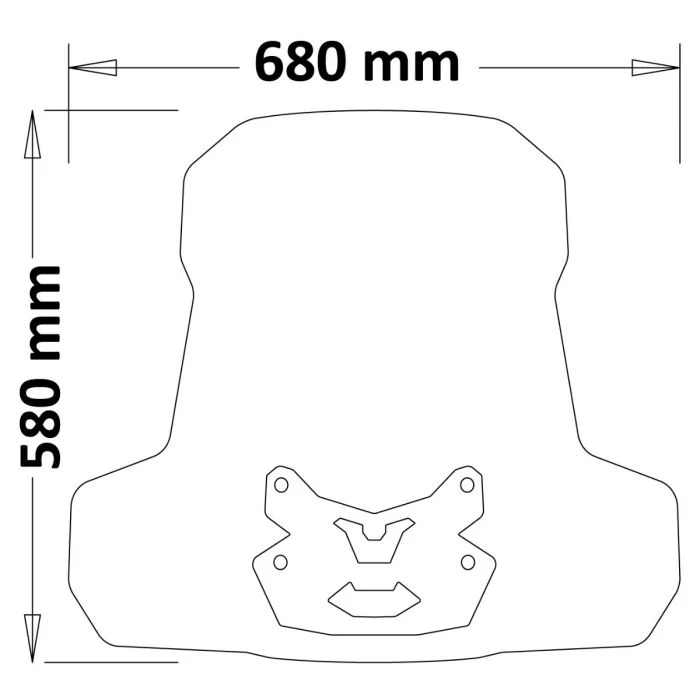 Pare Brise 58cm Super Soco CPx - Image 4
